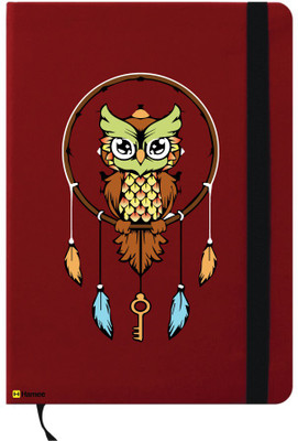 

Hamee A6 Note Book(A6 Notebook Instant Notes Owl Dreamcatcher, Red)