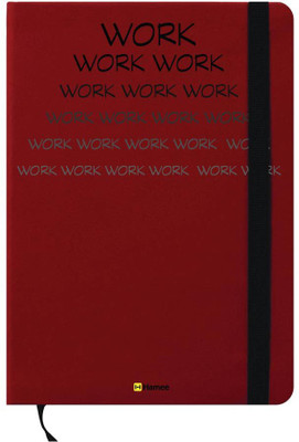 

Hamee A6 Note Book(A6 Notebook Instant Notes Work Work & Work, Red)