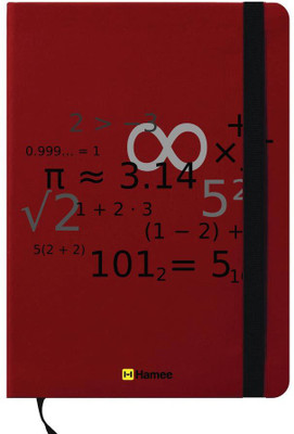 

Hamee A6 Note Book(A6 Notebook Instant Notes Obsessed with Math, Red)