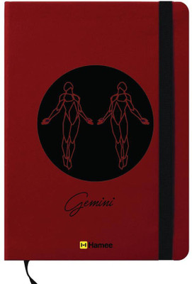 Hamee A6 Note Book(A6 Notebook Instant Notes Zodiac Sign Gemini, Red)