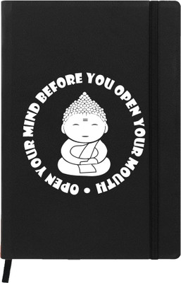 

Hamee A5 Notebook(A5 Notebook Designer Printed Leather Undated Planner, Black)