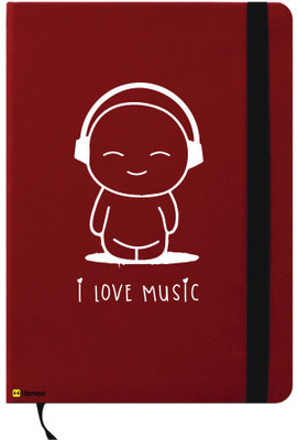 

Hamee A6 Note Book(A6 Notebook Instant Notes Love Music, Red)