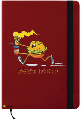 

Hamee A6 Note Book(A6 Notebook Instant Notes Fast Food, Red)