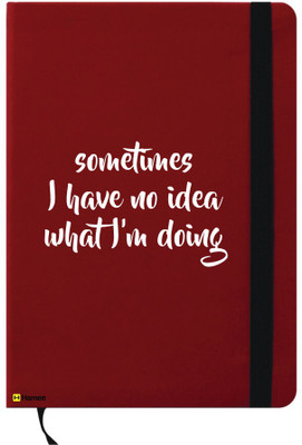 

Hamee A6 Note Book(A6 Notebook Instant Notes No Idea, Red)