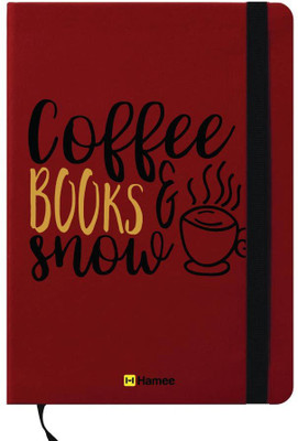 

Hamee A6 Note Book(A6 Notebook Instant Notes Coffee Books & Snow, Red)