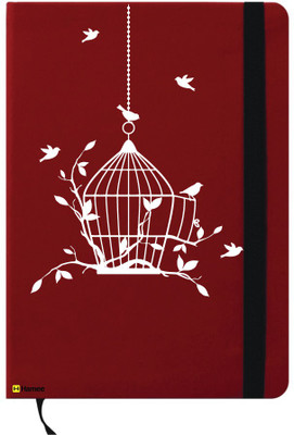 

Hamee A6 Note Book(A6 Notebook Instant Notes Birds & Cage, Red)