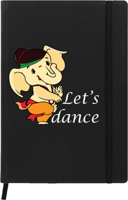 

Hamee A5 Notebook(A5 Notebook Designer Printed Leather Undated Planner, Black)