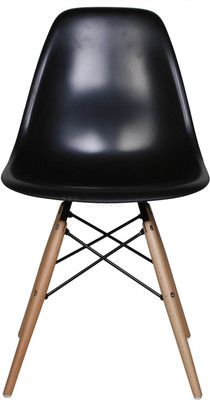 

Red Oak Plastic Dining Chair(Set of 1, Finish Color - Black)