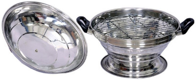 

Handcuffs Stainless Steel Multi Purpose Oven, Gas Tandoor, Barbeque Griller, Bati, Pizza Maker(Silver)