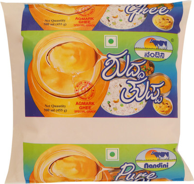 

Nandini Pure Cow Ghee 500 ml(Pouch)