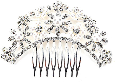 

BLINGG Wedding Flowers Comb Pin Hair Pin(Silver)