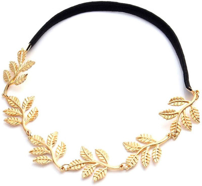 

BLINGG Connected Leaves Headband Head Band(Gold)