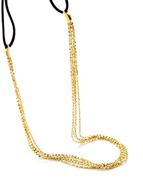 

BLINGG Multilayer Chain Headband Head Band(Gold)