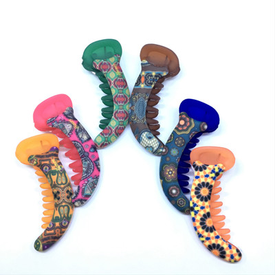 

M K Designs Set of 6 small Dolphins hair clutcher Hair Clip, Hair Claw, Hair Pin(Pink, Brown, Blue, Orange, Purple, Red)