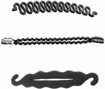 

NAWAB Twist Styling French Braider , Bun Maker & Bob Maker Hair Styling Tool (set of 3) Hair Accessory Set(Black)