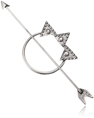 BLINGG Circle Arrow Hair Stick Hair Clip(Silver)