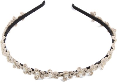 

BLINGG Floral Lace Hairband Head Band(White)