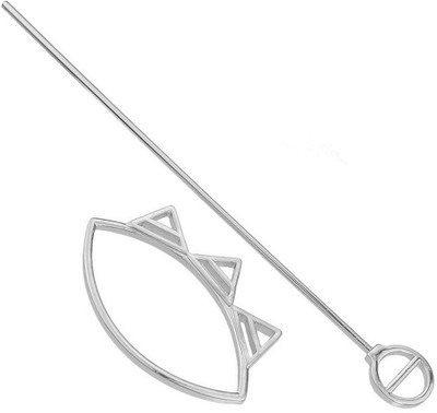 

BLINGG Crown Hair Stick Hair Clip(Silver)