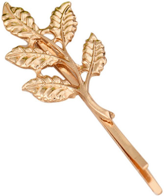

BLINGG Leaf Barrettes Hairclips (Set of 2) Hair Pin(Gold)