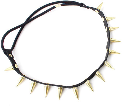 

BLINGG Rivet Elastic Headband Head Band(Black)
