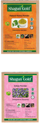 

Shagun Gold Henna & indigo Hair Color(Green)