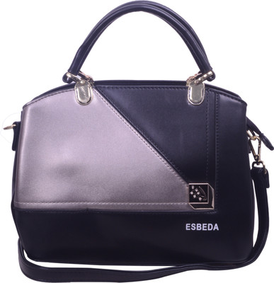 ESBEDA Hand-held Bag(Black, Beige), Beige;black