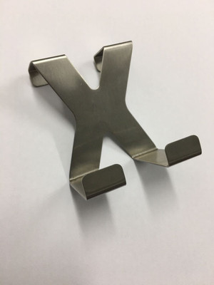 

zuder X type stainless steel over door dual/reversible hook for cabinets/doors Closet Organizer( )