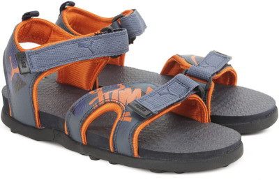 

Puma Boys & Girls Velcro Sports Sandals(Blue, Vintage indigo-peacoat-shockin