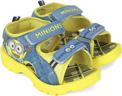 

Minions Boys Velcro Sports Sandals(Blue, Blue/yellow