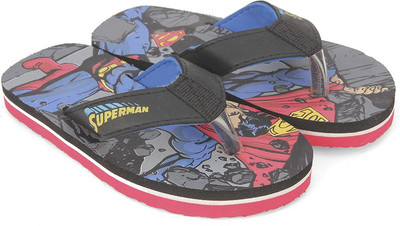 

Superman Boys Slip On Slipper Flip Flop(Black, Black blue