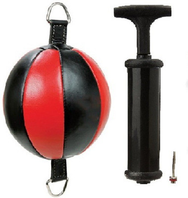 

FACTO POWER PURE LEATHER RED AND BLACK COLOR DOUBLE END 0 SHAPE BALL WITH AIR PUMP Boxing Kit