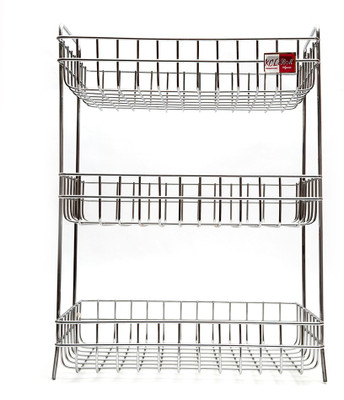 

KCL Rectangle 3 Step Stainless Steel Kitchen Rack(Silver)