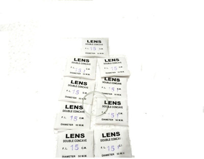 

HE Retail Supplies pack of 10 concave lens(Silver)