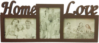 

ME Decor Generic Photo Frame(Brown, 3 Photos)