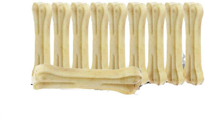 

Pets Empire Pressed Dog Bone,Mini (4-inch x 10 Pieces) Chicken Dog Chew(0.45 g, Pack of 1)