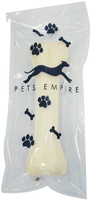 

Pets Empire Rawhide Dog Bone (4-inches), 160 g Chicken Dog Chew(0.16 g, Pack of 1)
