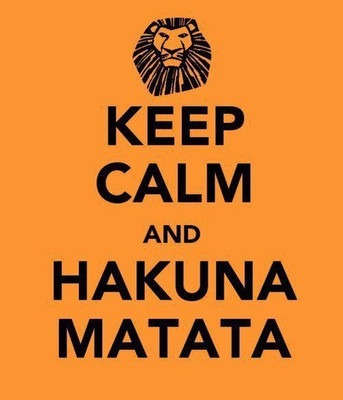 

KEEP CALM AND HAKUNA MATATA POSTER WALLPAPER ON FINE ART PAPER Fine Art Print(19 inch X 13 inch, Rolled)