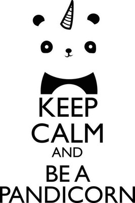 

KEEP CALM AND BE A PANDICORN POSTER WALLPAPER ON FINE ART PAPER Fine Art Print(19 inch X 13 inch, Rolled)