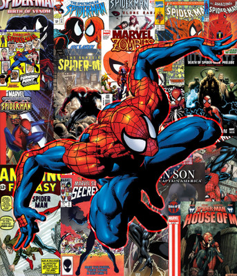 

SPIDERMAN COMIC WALLPAPER ON FINE ART HD PICTURE ON 24X36 LARGE PAPER Photographic Paper(36 inch X 24 inch, Rolled)