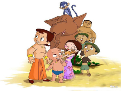 

CHOTA BHIM CARTOON COMIC WALLPAPER ON FINE ART PAPER HD ON 24X36 LARGE PAPER Photographic Paper(36 inch X 24 inch, Rolled)