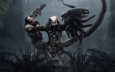 

ALIENS VS. PREDATOR GAME ON FINE ART PAPER HD QUALITY WALLPAPER POSTER ON 24X36 LARGE PAPER Photographic Paper(36 inch X 24 inch, Rolled)