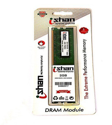 ISHAN IMPEX 2017-08 DDR2 2 GB (Dual Channel) PC 2 GB 800 MHz DDR2 DIMM (2GB DDR2 PC800U)(Multicolor)