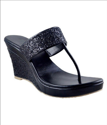 

Shoe Cloud Women Black Wedges