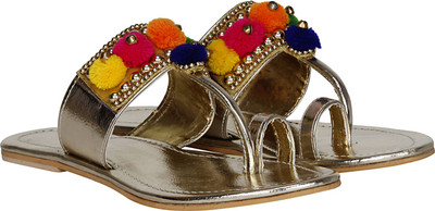 

misto Women Gold Flats