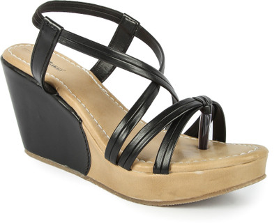 

Feather Leather Women BLACK Wedges