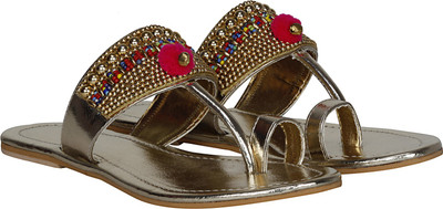 

misto Women Gold Flats