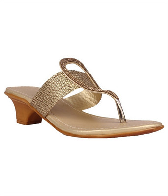

Shoe Cloud Women Gold Wedges