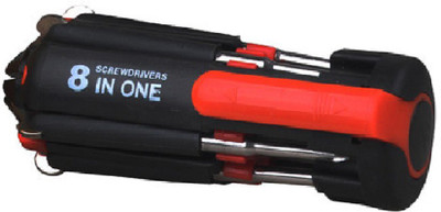 

Bruzone Best Quality 8 in 1 C02 Standard Screwdriver Set(Pack of 1), Red;black
