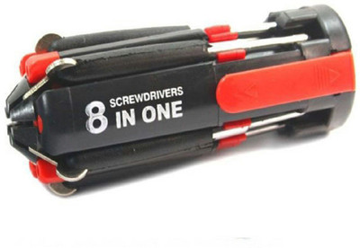 

Bruzone Premium Quality 8 in 1 B07 Standard Screwdriver Set(Pack of 1), Red;black