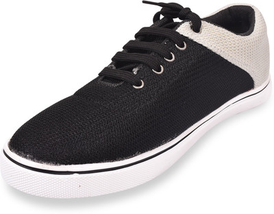 

ROAD STAG Men's Low -Top Sneakers For Men(Black, Black-white
